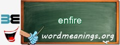 WordMeaning blackboard for enfire